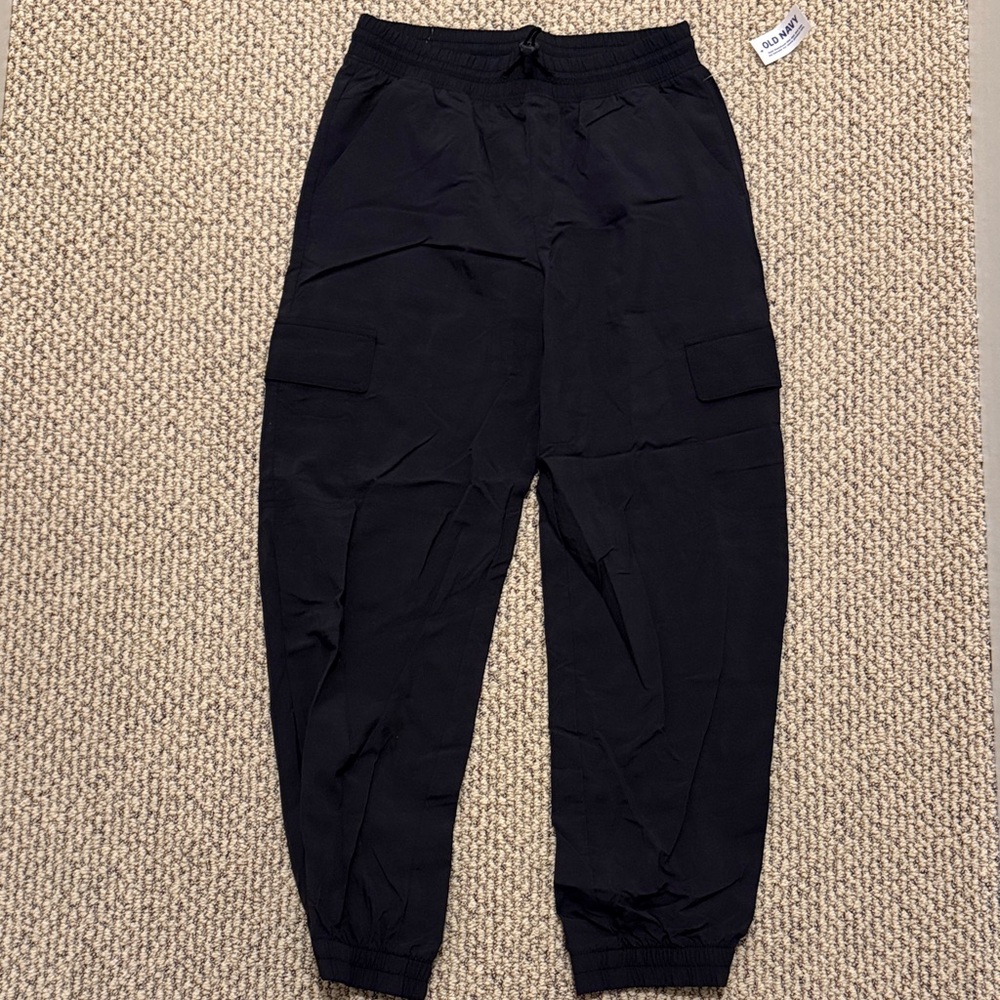 New with Tags Old Navy Girls Size XL Black Nylon Athletic Pants